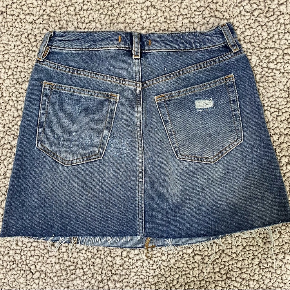 We the Free Denim Mini Skirt Size 27 - Picture 3 of 4